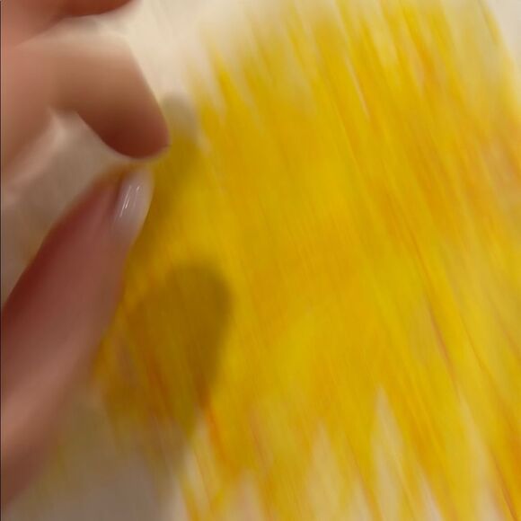 Floral Lace Women's Top - White and Yellow - Picture 5 of 5